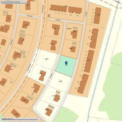 Illustrerad karta över fastigheten eller området