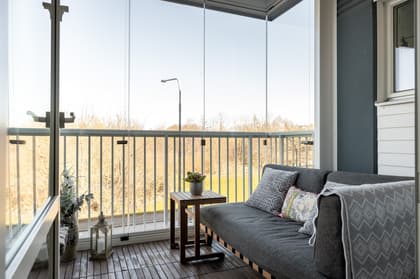 Balkong eller utsiktsbild