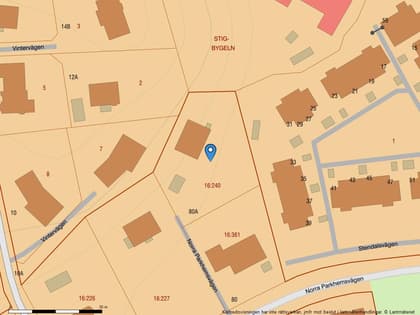 Illustrerad karta över fastigheten eller området