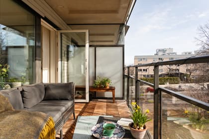 Balkong eller utsiktsbild