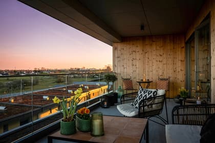 Balkong eller utsiktsbild