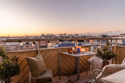 Balkong eller utsiktsbild