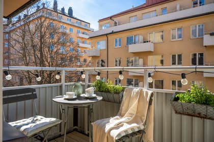 Balkong eller utsiktsbild