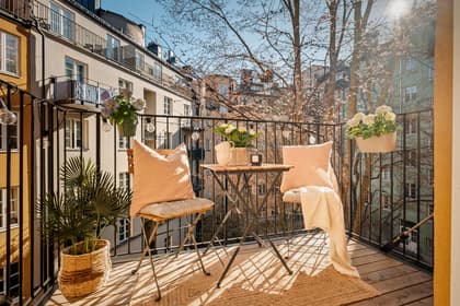 Balkong eller utsiktsbild