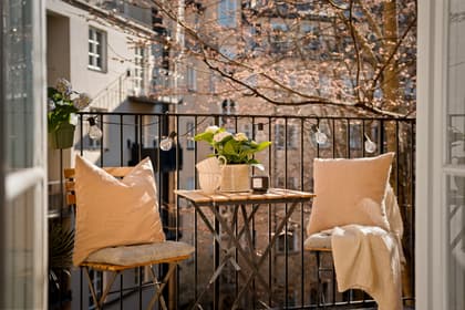 Balkong eller utsiktsbild