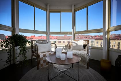 Balkong eller utsiktsbild