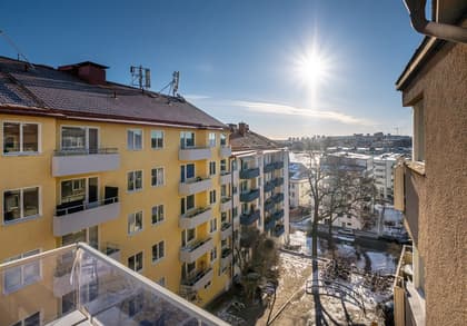 Balkong eller utsiktsbild