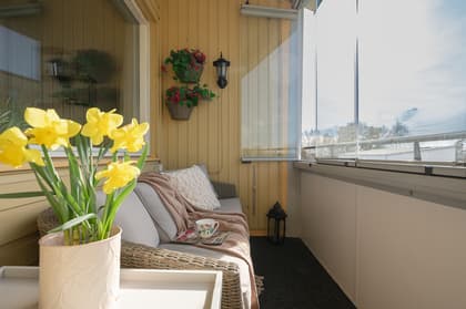 Balkong eller utsiktsbild