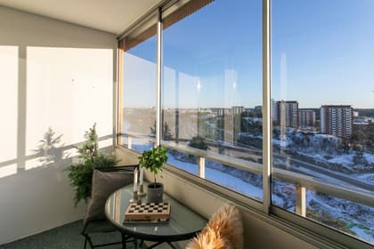 Balkong eller utsiktsbild