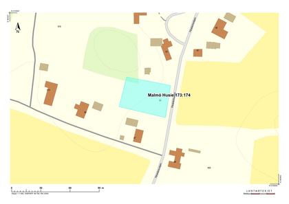 Illustrerad karta över fastigheten eller området