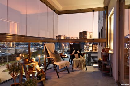 Balkong eller utsiktsbild