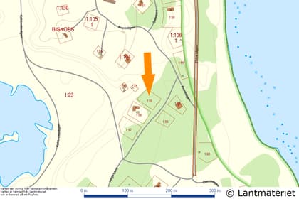 Illustrerad karta över fastigheten eller området