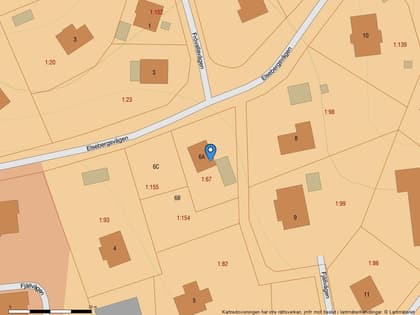 Illustrerad karta över fastigheten eller området