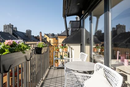 Balkong eller utsiktsbild