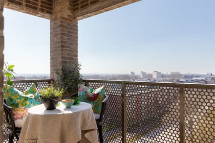 Balkong eller utsiktsbild