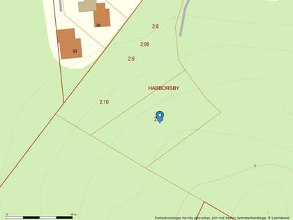 Illustrerad karta över fastigheten eller området