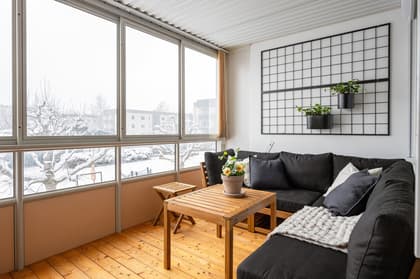 Balkong eller utsiktsbild