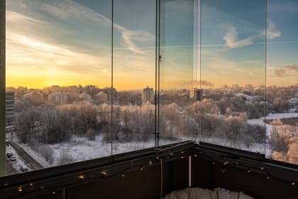 Balkong eller utsiktsbild