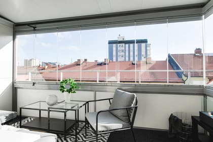 Balkong eller utsiktsbild