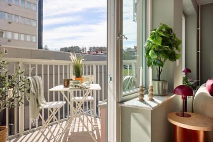 Balkong eller utsiktsbild