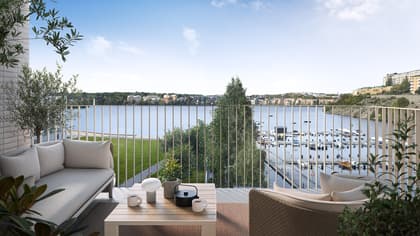 Balkong eller utsiktsbild