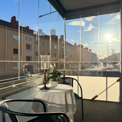 Balkong eller utsiktsbild