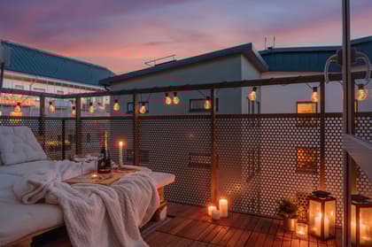 Balkong eller utsiktsbild