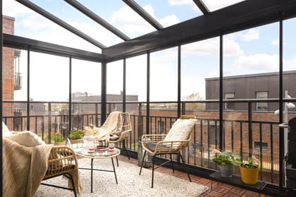 Balkong eller utsiktsbild