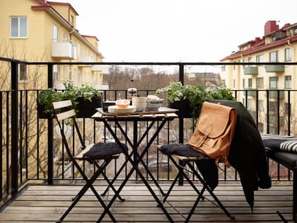 Balkong eller utsiktsbild