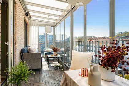 Balkong eller utsiktsbild