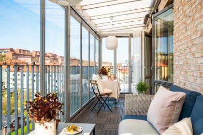 Balkong eller utsiktsbild