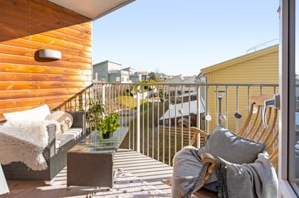 Balkong eller utsiktsbild