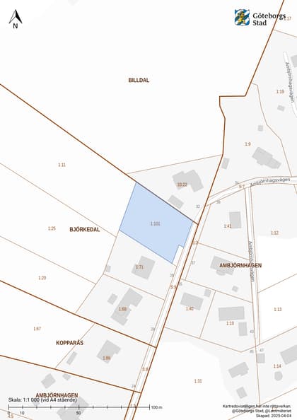 Illustrerad karta över fastigheten eller området