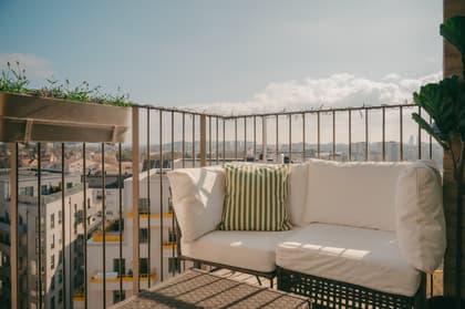 Balkong eller utsiktsbild