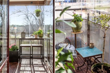 Balkong eller utsiktsbild