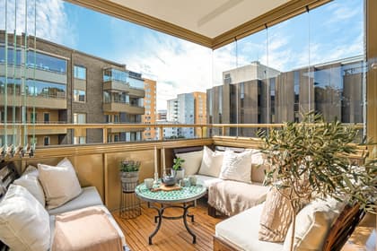 Balkong eller utsiktsbild