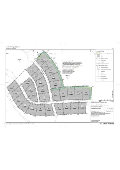 Illustrerad karta över fastigheten eller området