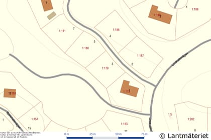 Illustrerad karta över fastigheten eller området