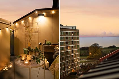 Balkong eller utsiktsbild