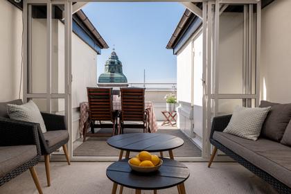 Balkong eller utsiktsbild