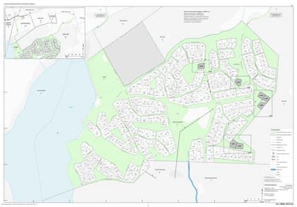 Illustrerad karta över fastigheten eller området