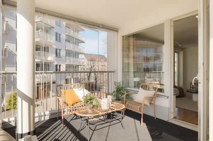 Balkong eller utsiktsbild