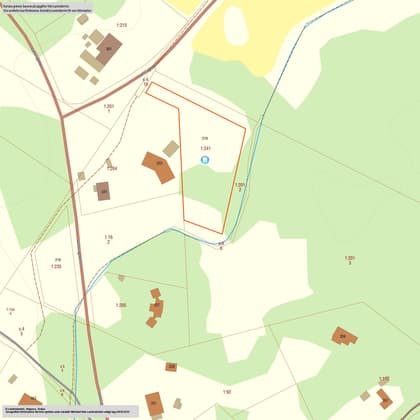 Illustrerad karta över fastigheten eller området