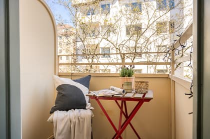 Balkong eller utsiktsbild