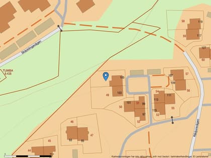 Illustrerad karta över fastigheten eller området