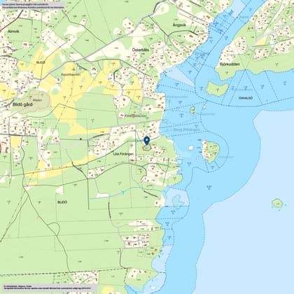 Illustrerad karta över fastigheten eller området