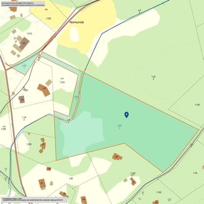 Illustrerad karta över fastigheten eller området
