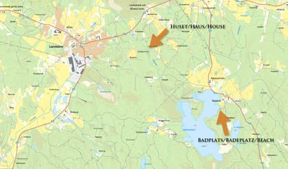 Illustrerad karta över fastigheten eller området