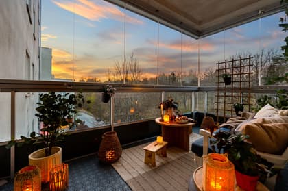 Balkong eller utsiktsbild