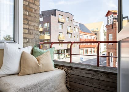 Balkong eller utsiktsbild